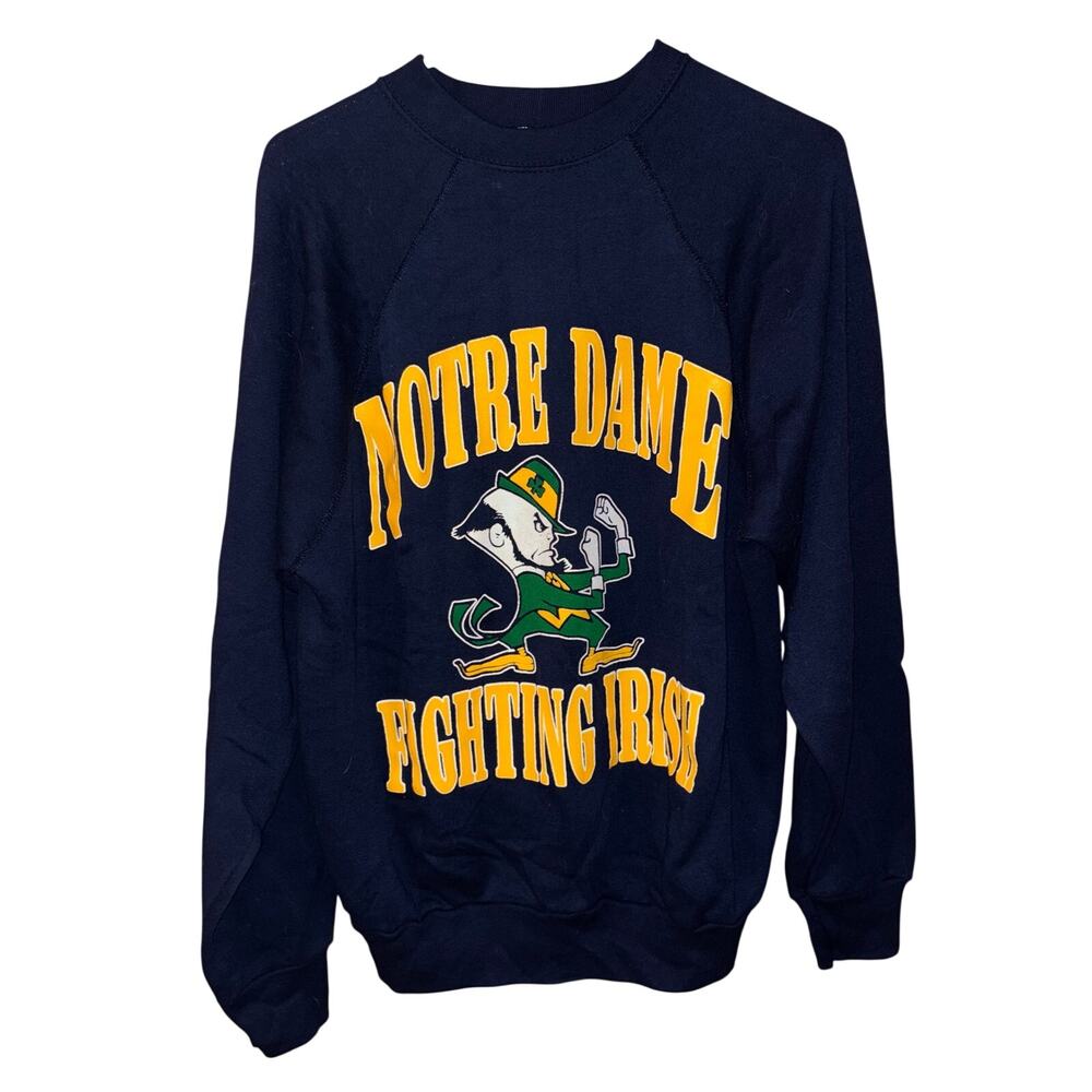 Vintage Artex Notre Dame fighting Irish blue crewneck sweatshirt (large)